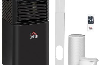 HOMCOM 5000 BTU Portable Air Conditioner 4 Modes LED Display Timer Home Office