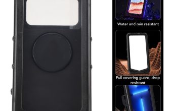 Water Resistant Bike Phone Mount Vibration Proof Adjustable Angle Transparent