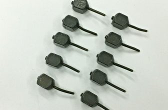 Carp Fishing Weights, 10 x Square Pear Inline Leads  1.1oz – 3.0oz + FREE GIFT