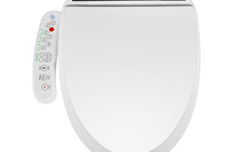 Electronic Smart Bidet Seat Heated Seat Warm Air Drying Self-cleaning Side-Panel