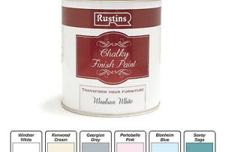 Rustins Quick Dry Chalky Finish Matt Furniture Paint All Colours 250ML  500ML