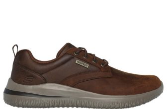Skechers Men’s 210661/CDB Delson 3.0 – Glavine Sneaker Shoes Dark Brown