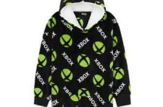 Xbox Kids Boys Gamers Oversized Hoodie Poncho Kangaroo Pocket Long Sleeved