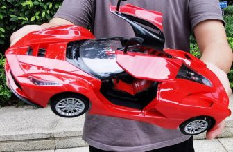 1:14 Electric Rc Car with Openable Doors Remote Control Toy Vehicle for Kids Gif