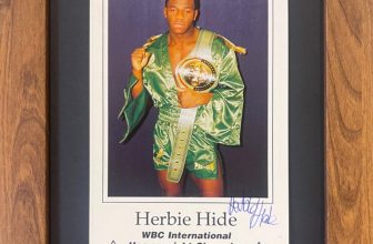 Former WBO Heavyweight Boxing Champion Herbie Hide 100% Hand Signed Photo & COA