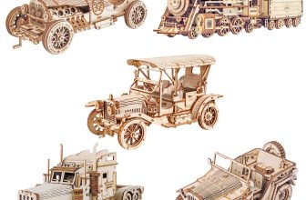 ROKR 5 Cars 3D Wooden Puzzle GrandPrix Stream Truck Army Vintage Adult XmasGift