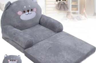 Cute Soft Foldable Kids Sofa Backrest Armchair 2 In 1 Foldable Children Sofa UK