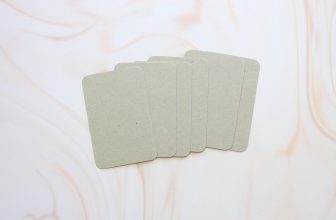 Chipboard Grey Business Cards 50pc rustic DIY craft wedding place name cards