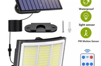 Solar Power LED Wall Light Security Outdoor Garden Flood Lamp PIR Motion Sensor