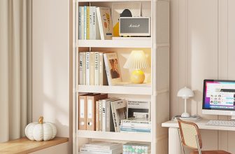 3/4/5 Tier Stand Storage Organiser Rack Lightweight Compact Space Save Shelf UK