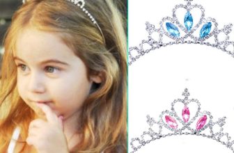 Kids Rhinestone Tiara Princess Crow Headband Girls Birthday Hair Jewelry