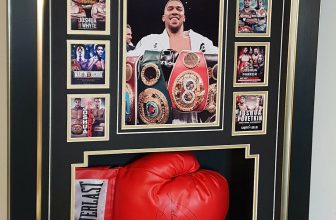 NEW Anthony Joshua Signed Glove Autographed WORLD CHAMPION Display & Certificate