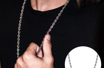 Long 30 inch Twisted Rope Chain Necklace 5MM Thick Silver Plated Stainless Steel