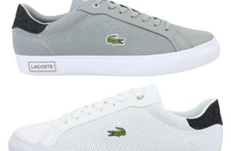 Lacoste PowerCourt 2.0 2231 Men’s Trainers White & Grey/Black(UK 6-11) Brand New
