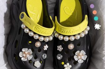 Pearl Chain Platform Sandals for Women – Thick Sole Beach EVA Clogs Garden Shoes