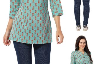 30 inches Kurtis Women Green India Kurti Top Tunic Kurta Shirt CPS02