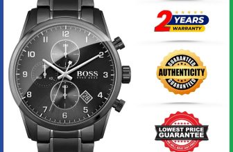 HUGO BOSS Skymaster HB1513785 Chronograph Black Steel Strap Dial Mens Watch UK