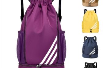 Gym/Swimming Sports Bag/Backpack with Shoe Compartment Drawstring Waterproof