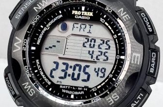 Casio Pro Trek PRW 2500YT 1JF Black Solar Radio Titanium Triple Sensor Watch