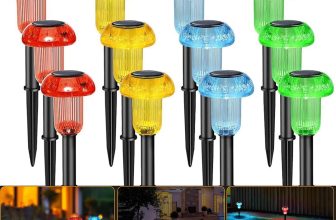 4~12PCS Mixed Colour Solar Pathway Lights LED Outdoor Garden Stake Lawn Lamp