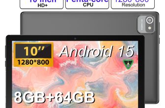 Penta-Core Pad 64GB ROM 8GB RAM 10.1″ Android 15 Tablet Dual Camera Widevine L1