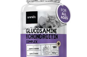 Glucosamine for Dogs and Cats With Chondroitin 180 Capsules Hip Joint Supplement
