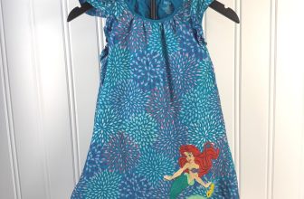 Disney Store The Little Mermaid Ariel Dress Girls Size 7/8 Teal Sparkle Mermaid
