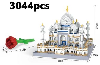 MOC Taj Mahal Mini Bricks Architecture Model India Landmark Building Blocks Toy
