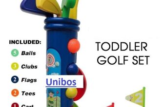 Childs Junior Golf Caddy Set BallsTrolley Garden Game