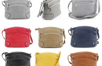 Ladies Zip Cross Body Messenger Bag Women Shoulder Handbag UK New (219)