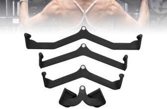 LAT Pulldown Attachment Gym Fitness T-bar V-bar Pulley Cable Attachments Set