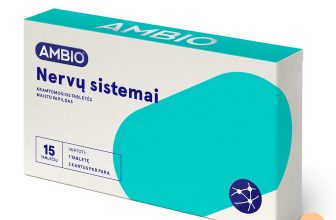 AMBIO Brain & Nervous System Health 15 Chewable Edible Tablets Supplement Relax