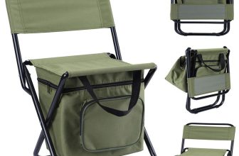 Fishing Tackle Stool with Backpack Seat Bag Camping Hiking Rucksack Chair