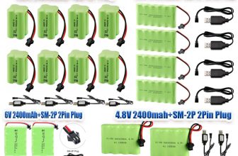 AA Rechargeable 6V 700mAh Ni-Mh Battery with SM 2P Plug for RC Car Vehicles new