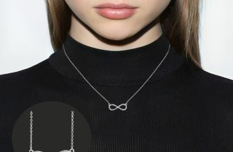 925 Sterling Silver Infinity Love Necklace Silver Plated Women’s Chain Pendant