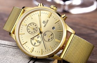 MEGIR Mens Waterproof Quartz Watches Top Brand Luxury Casual Mesh Band Watch