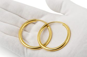 18ct Gold Hoop Sleeper Earrings – 2mm Thick – Multiple Sizes 10mm-40mm