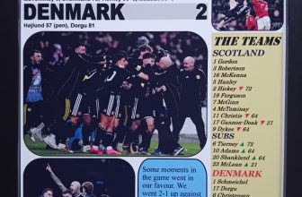 Scotland 4 Denmark 2 – 2025 World Cup qualifier – souvenir print