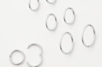 Sterling Silver 925 Solid hinged sleeper hoop earrings choose 6mm,8mm,10mm,12mm