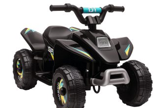 HOMCOM 6V Kids Electric Ride on Car for 18-36 Months Toddlers Black