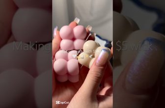 $5 Wick?? Let’s try it🤍🕯️💫#candle #candles #candlemaking #diy #candlebusiness #wick #soywax #eco