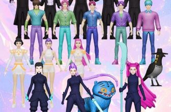 Kpop Demon Hunters Anime Action Figure Toys Cute 12 Pcs/Set Collectible Figures