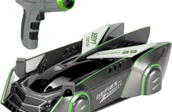 Grey Wall Climbing RC Car – Laser Remote Control Stunt Toy for Kids & Teens