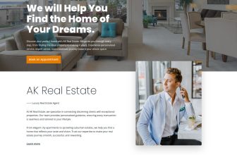 Real Estate Agency Websites Business Design for Sale with Free VPS Web Hosting