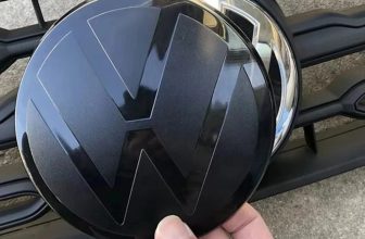 2Pcs VW BLACK BADGES FRONT & REAR FOR GOLF, POLO, TIGUAN, T-ROC