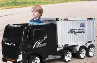 Kids Ride On Truck W/ Container 12V Electric Ride On Toy Remote Control Electric