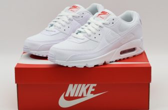 DM0029-118 Nike Air Max 90 White Light Crimson White (Men’s)