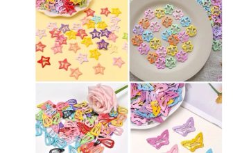 Star,Flower,Heart,Butterfly Shaped Pins Girls Mixed Color Mini Hairpins Claws