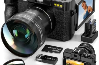 4K Digital Cameras 48MP 60FPS Video Camera WiFi & App Control for Photography