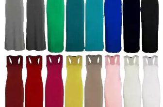 Women’s Racer Maxi Dress Jersey Long Summer Ladies Muscle Vest Maxi Dress 8-26